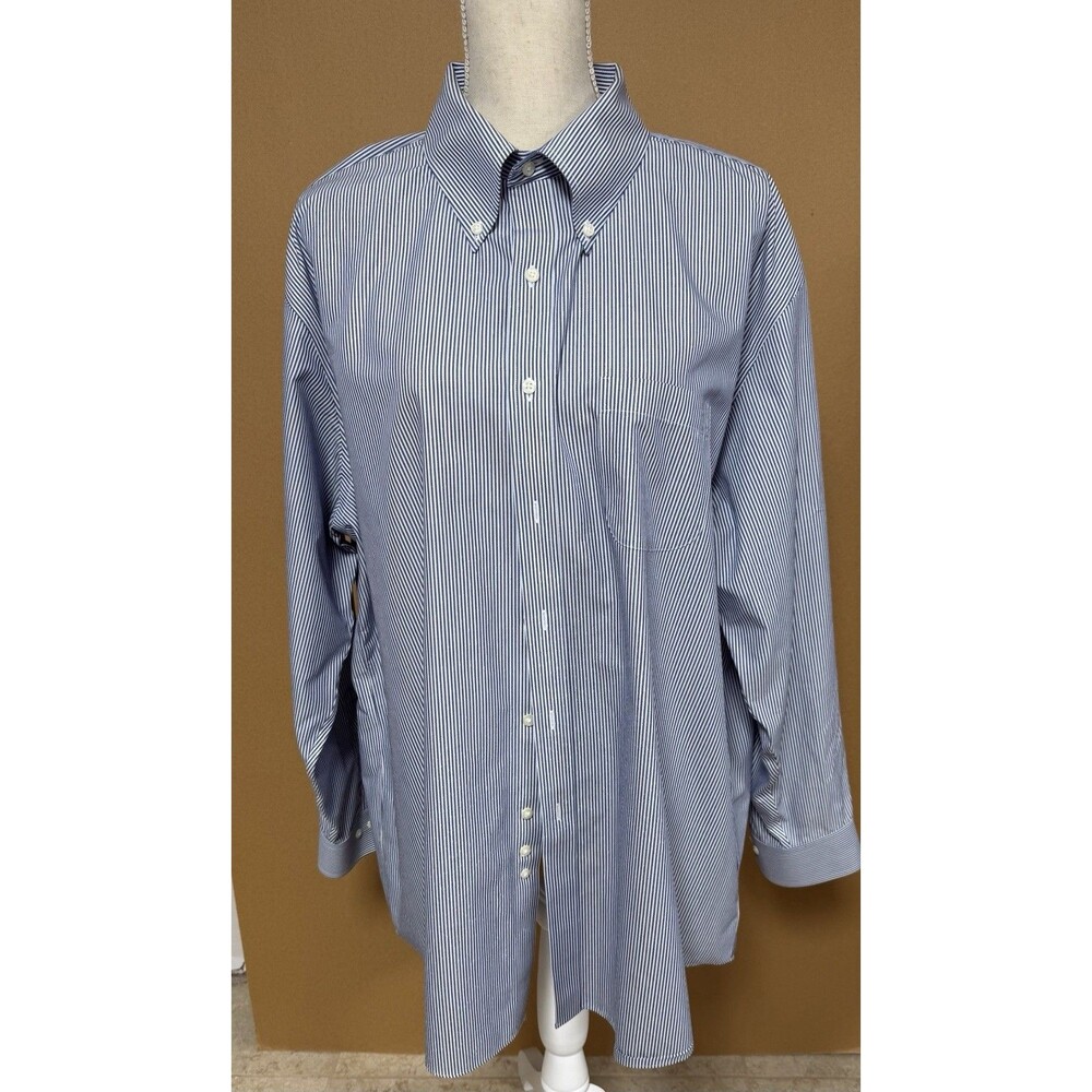 Brooks Brothers Button Down Cotton Shirt Size 18 Mens